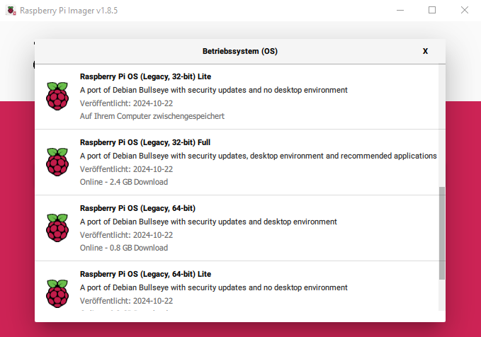 Raspberry Pi OS Lite (32-bit)